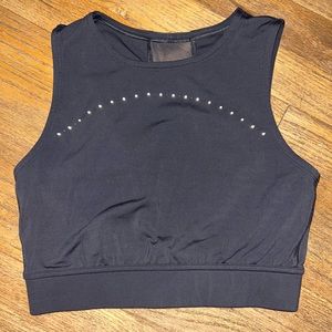 Lululemon cropped mesh reflective running tank top